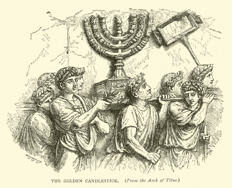 The Golden Candlestick by English School