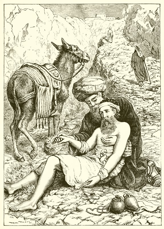 The Good Samaritan by English School