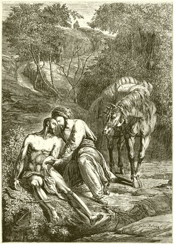 The Good Samaritan by English School