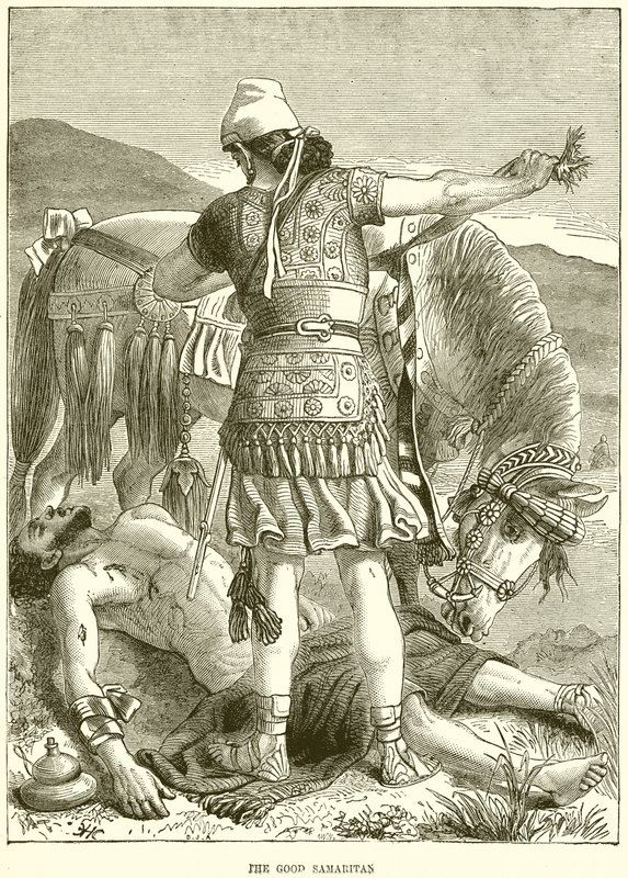 The Good Samaritan by English School
