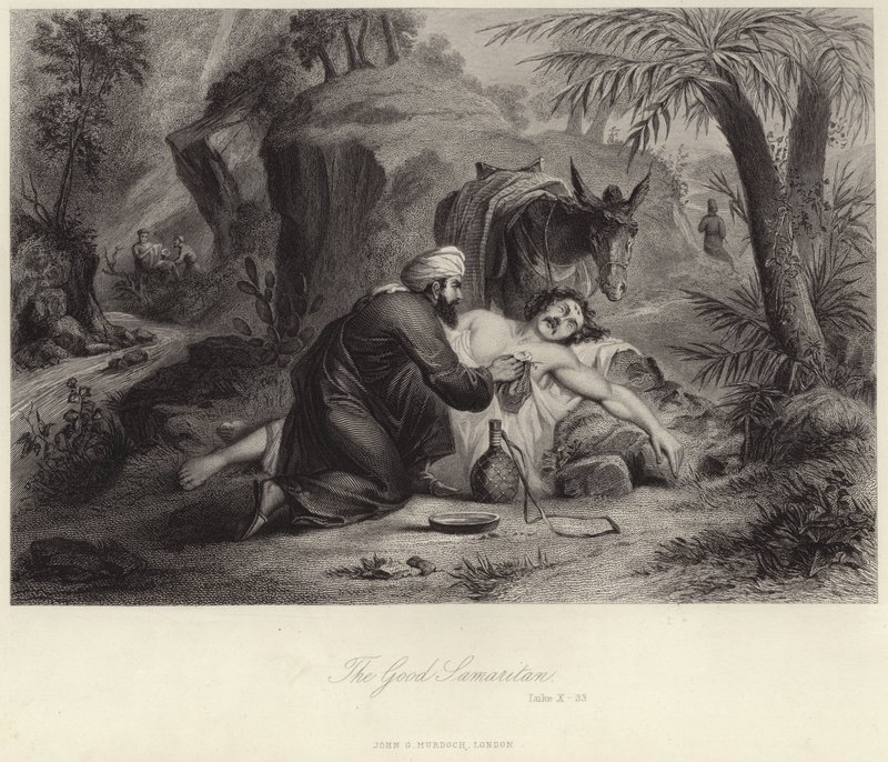 The Good Samaritan by English School