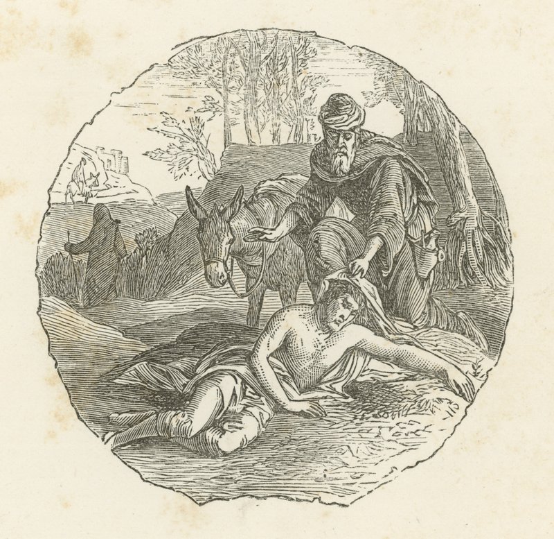 The Good Samaritan by English School