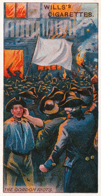 The Gordon Riots by English School