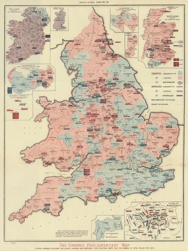 The Graphic Parliamentary Map by English School