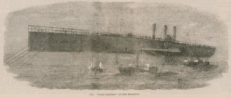The Great Eastern at her moorings by English School