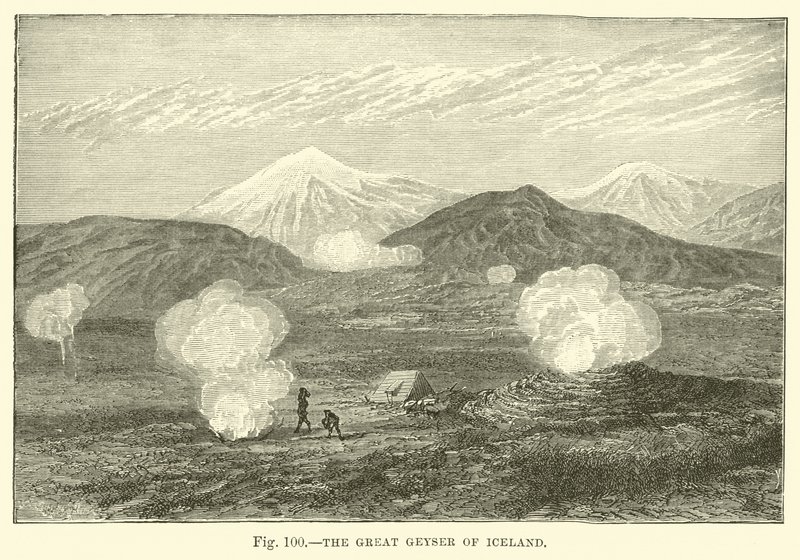 The Great Geyser of Iceland by English School