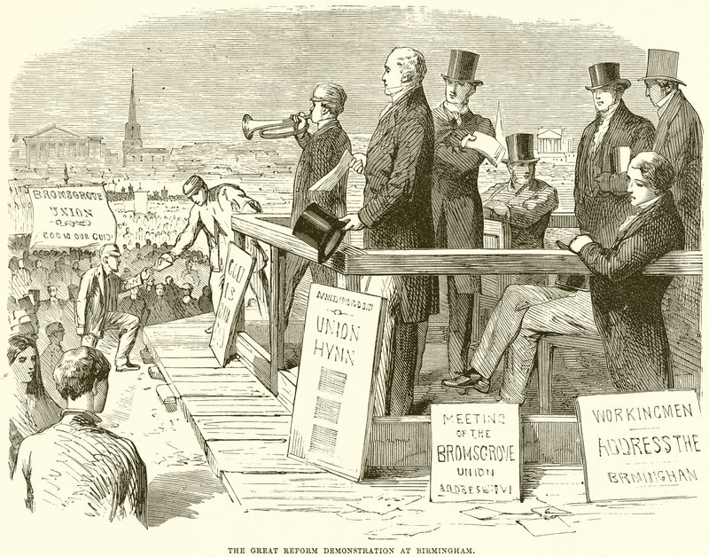 The Great Reform Demonstration at Birmingham by English School