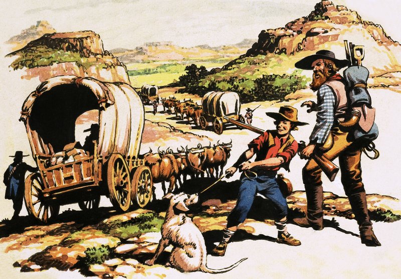 The Great Trek of 1835-37 by English School