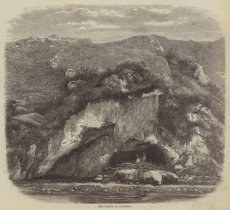 The Grotto of Bagneres by English School