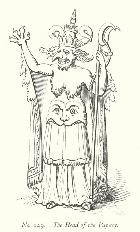 The Head of the Papacy by English School