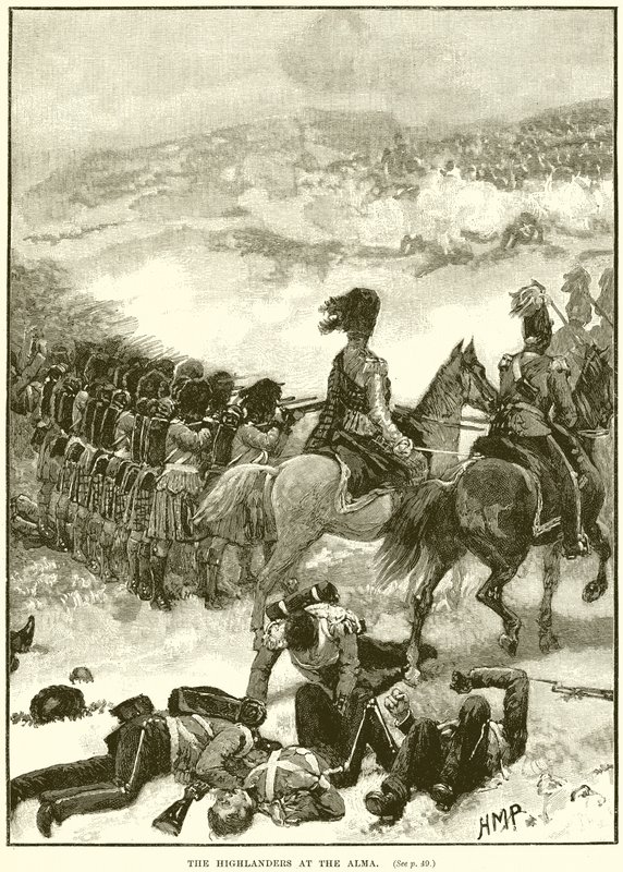 The Highlanders at the Alma by English School