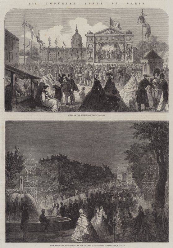 The Imperial Fetes at Paris by English School