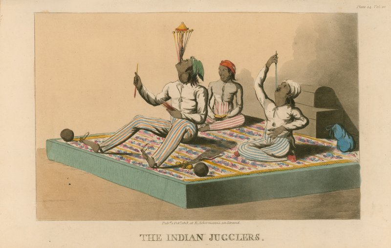 The Indian Jugglers by English School