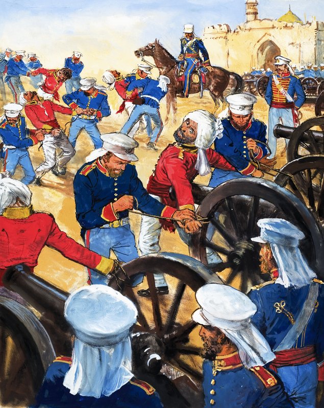 The Indian Mutiny by English School