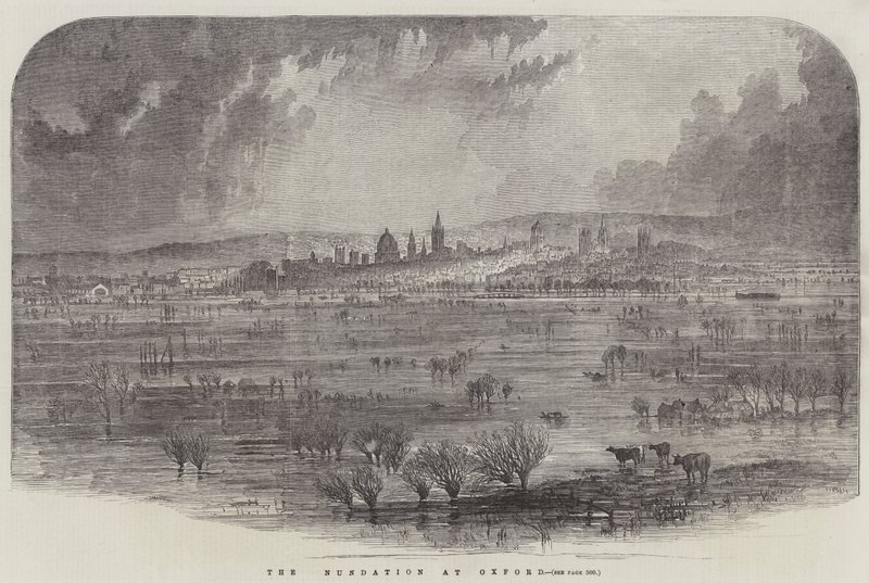 The Inundation at Oxford by English School