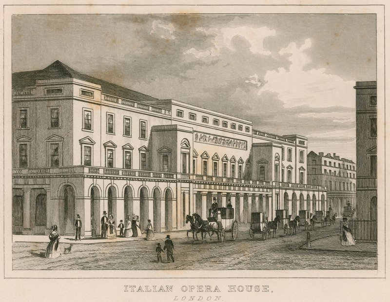 The Italian Opera House, London by English School
