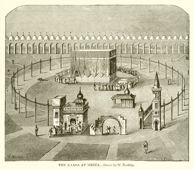 The Kaaba at Mecca by English School