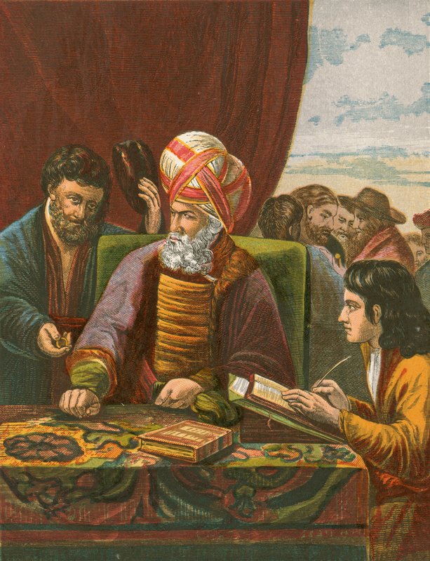 The Labourers in the Vineyard by English School