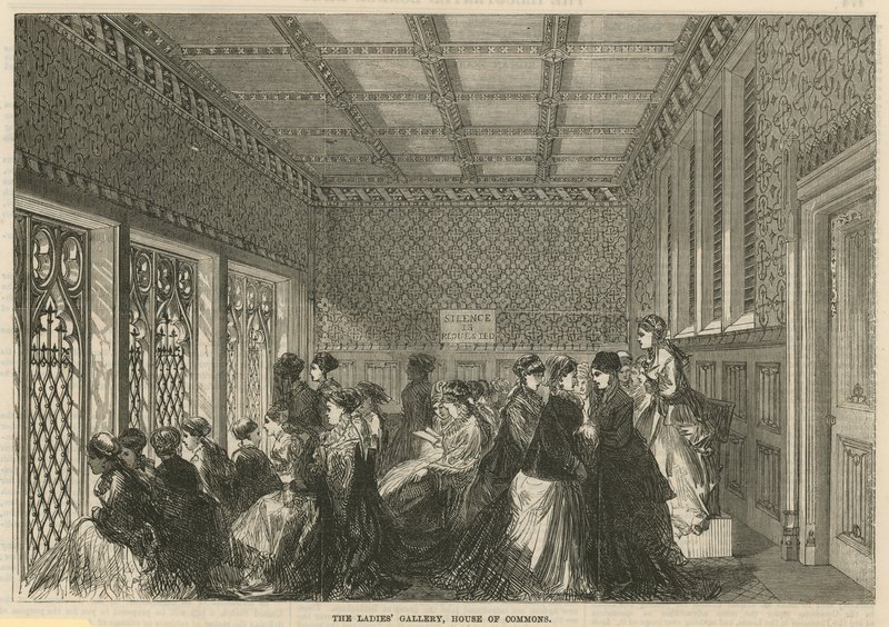 The Ladies Gallery, House of Commons by English School