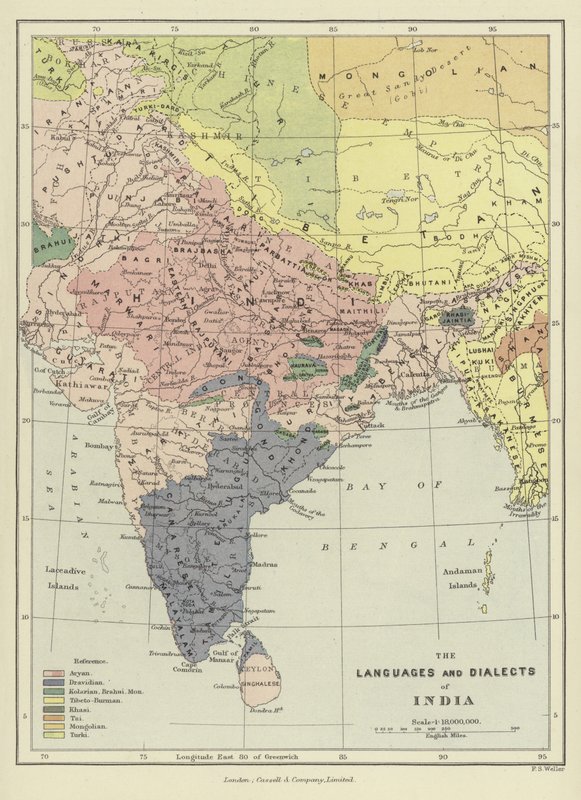 The Languages and Dialects of India by English School