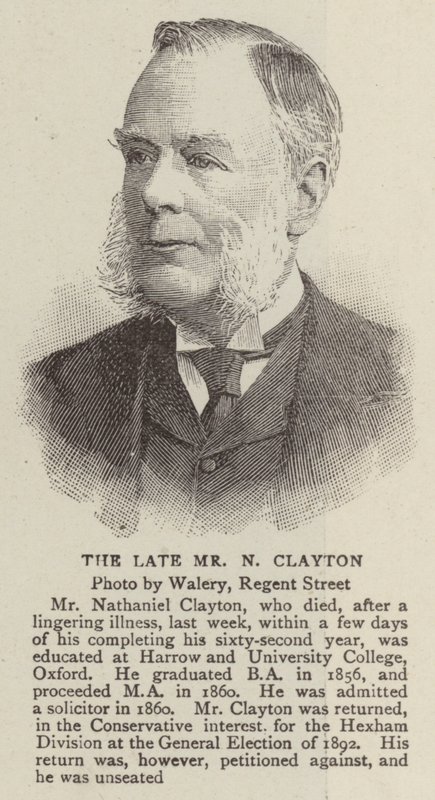 The Late Mr N Clayton by English School