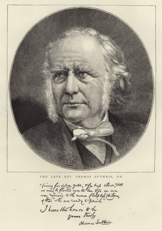 The Late Rev Thomas Guthrie by English School
