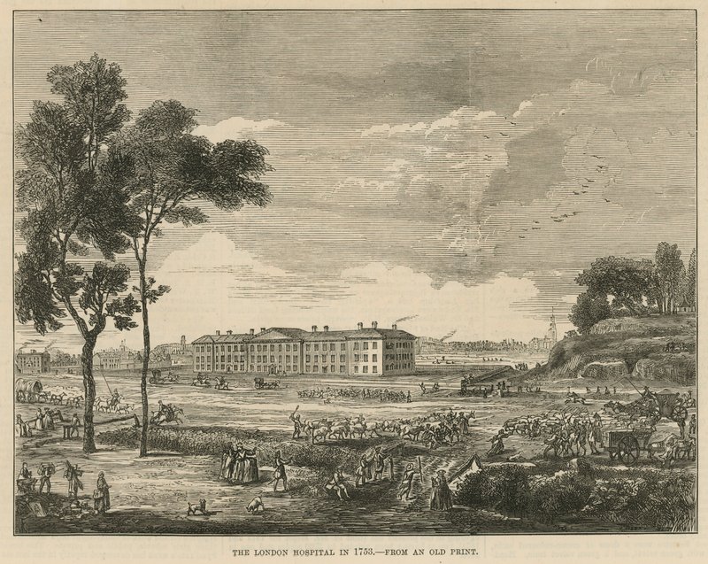 The London Hospital in 1753 by English School