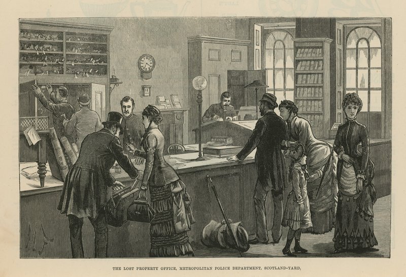 The Lost Property Office in Scotland Yard by English School