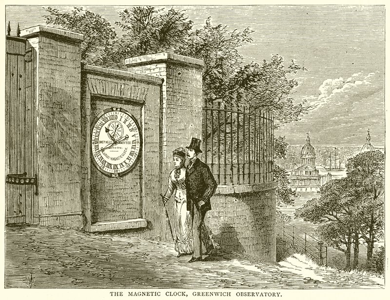 The Magnetic Clock, Greenwich Observatory by English School