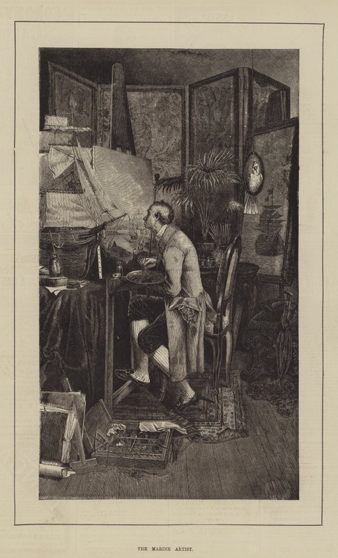 The Marine Artist by English School