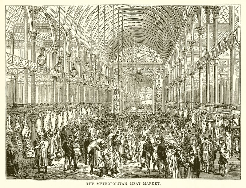 The Metropolitan Meat Market by English School