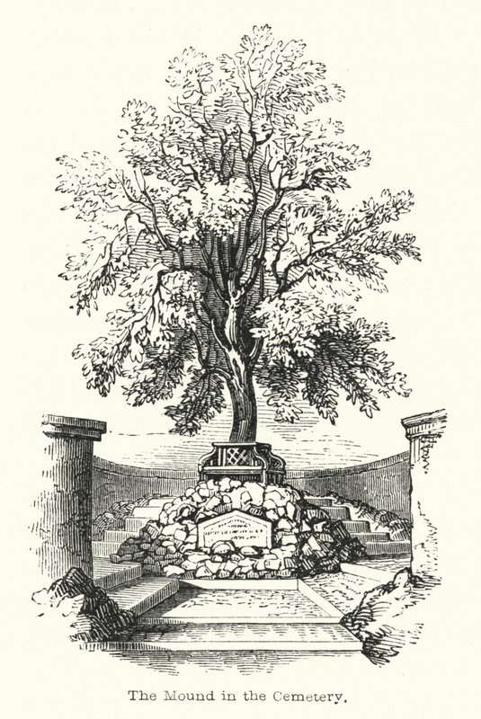 The Mound in the Cemetery by English School