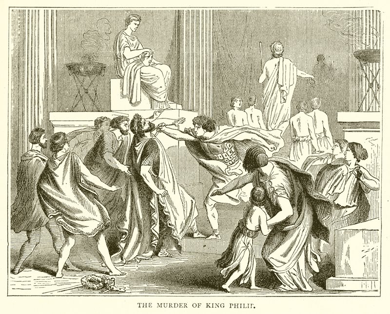 The Murder of King Philip by English School