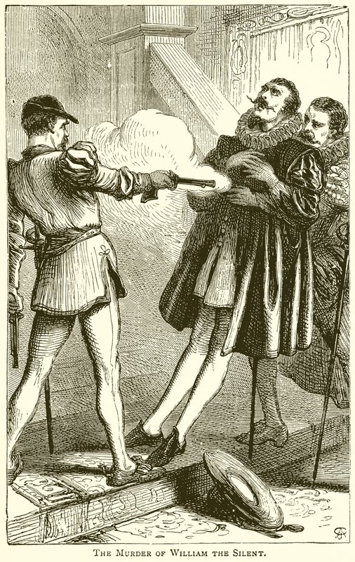 The Murder of William the Silent by English School