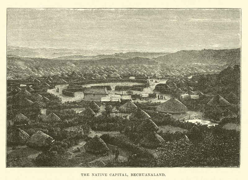 The Native Capital, Bechuanaland by English School