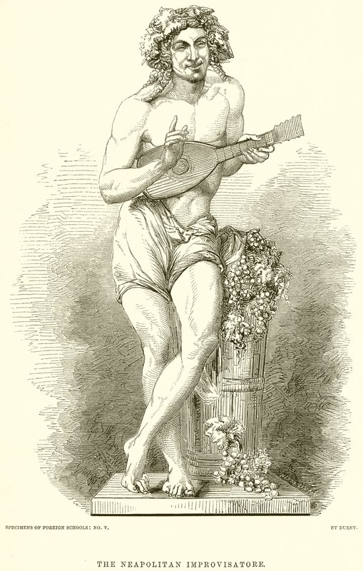 The Neapolitan Improvisatore by English School