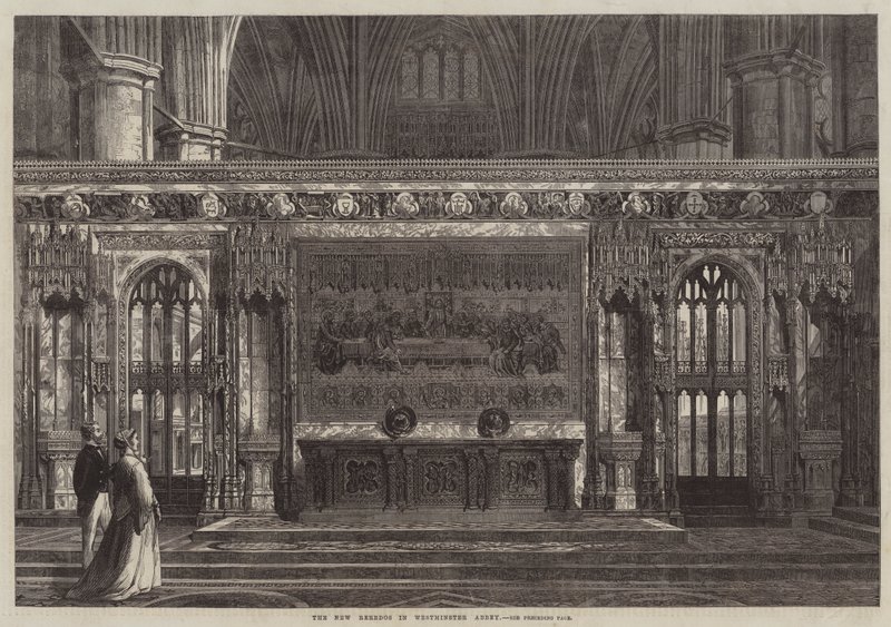 The New Reredos in Westminster Abbey by English School
