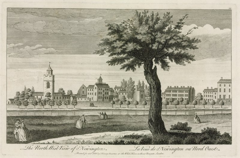 The North West View of Newington by English School