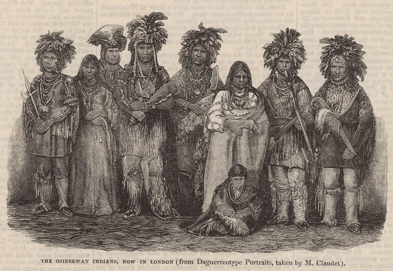The Ojibbeway Indians, now in London by English School