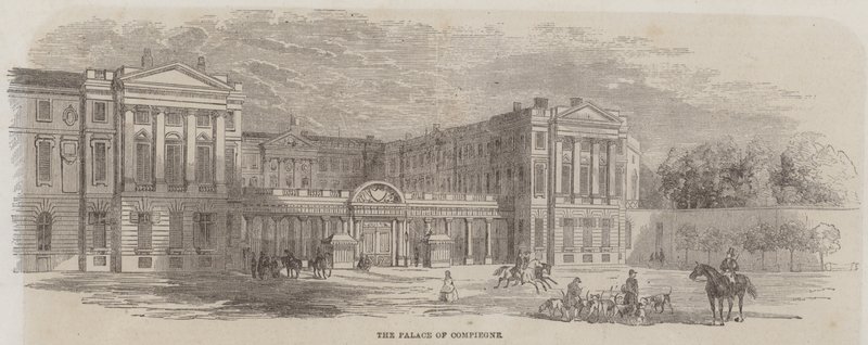 The Palace of Compiegne by English School