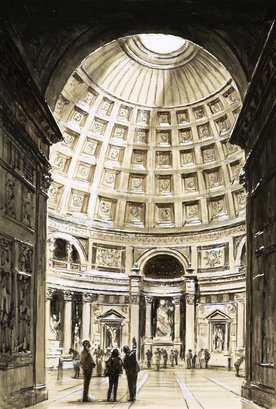 The Pantheon of Agrippa by English School