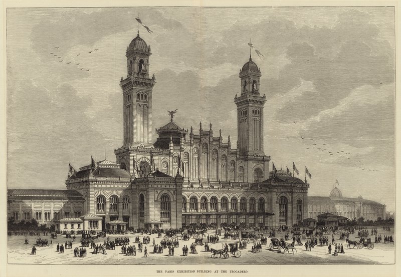 The Paris Exhibition Building at the Trocadero by English School
