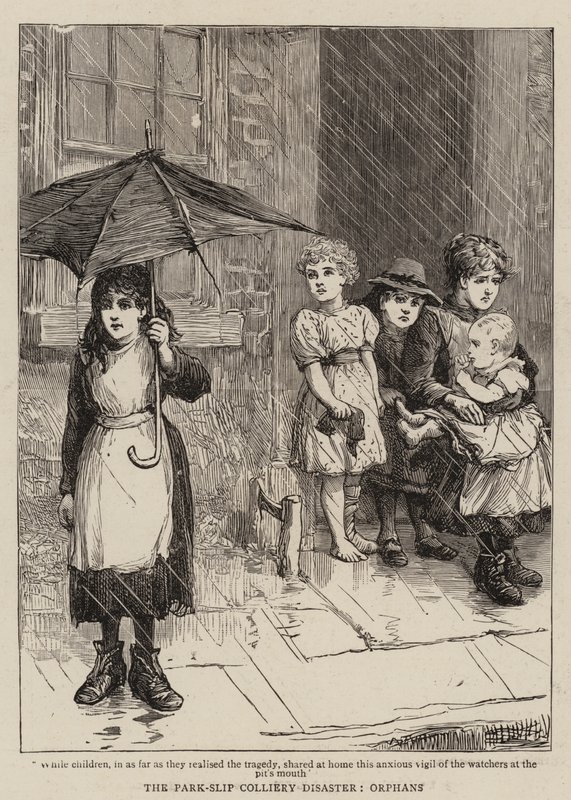 The Park-Slip Colliery Disaster, Orphans by English School