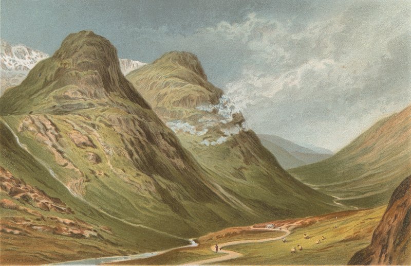 The Pass of Glencoe by English School