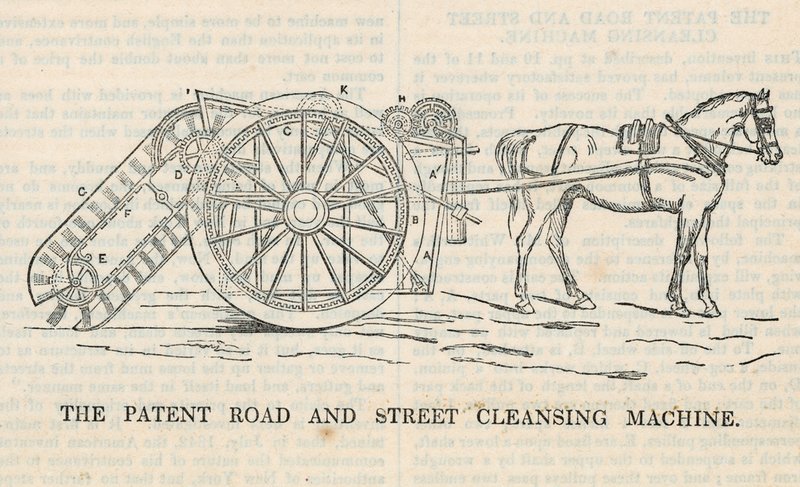The Patent Road and Street Cleansing Machine by English School