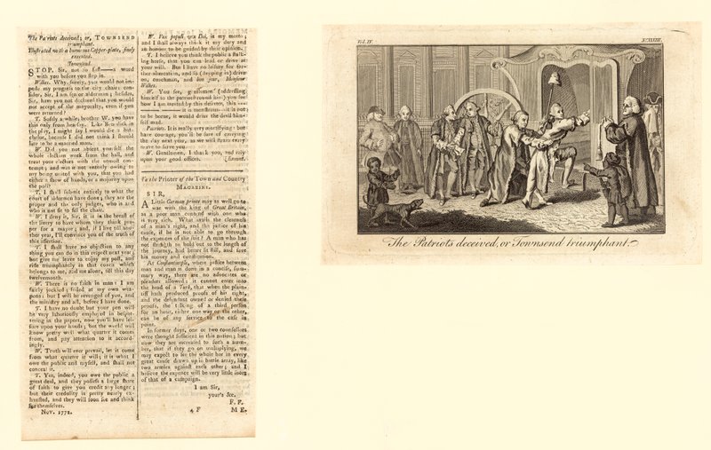 The Patriots Deceived, or Townsend Triumphant by English School