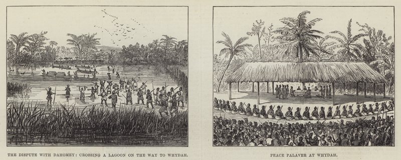 The Peace Palaver at Whydah by English School