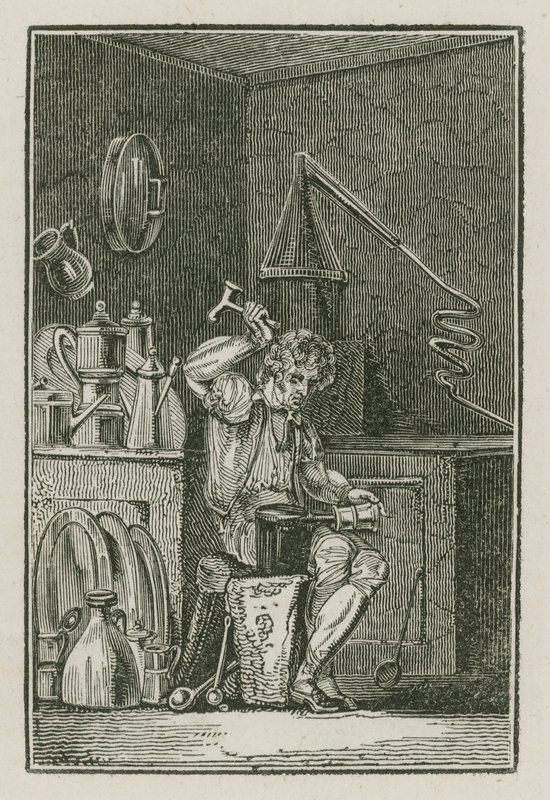 The Pewterer by English School