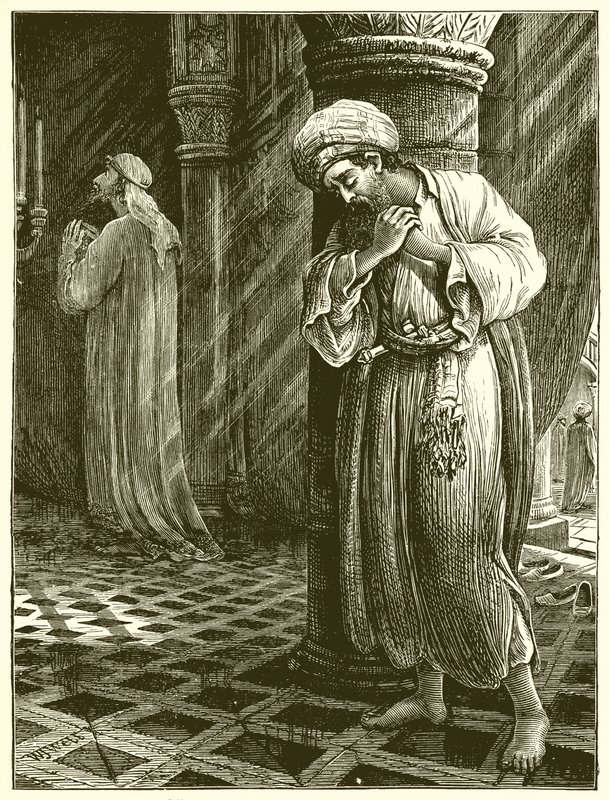 The Pharisee and the Tax Gatherer by English School