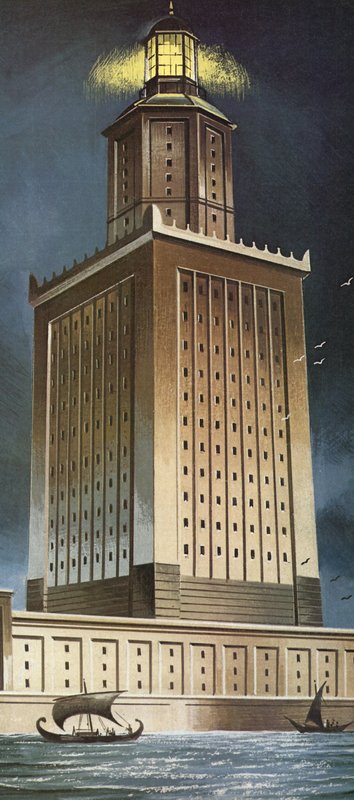 The Pharos Lighthouse by English School
